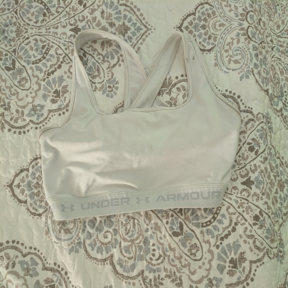XL Under Armour White Sports Bra